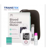 TRANSTEK Home Medical Bluetooth Smart Blood Sugar Monitor Bloodglucosemeter Monitoring Measuring Test Device with Test Strip