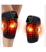 Wireless 660nm & 850nm Red Light Therapy Knee Brace Wrap Rechargeable Vibration Red Light Therapy Device for Knee Massage
