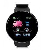 Nu Emp Smart Watch 2020 High Quality Smart Watch HD LCD Screen D18 Android - Black