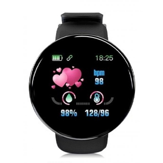 Nu Emp Smart Watch High Quality Smart Watch HD LCD Screen D18 Android - Black
