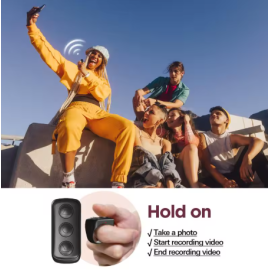 Portable Mobile Phone Selfie Timer Page Turner Tiktok Scroll Ring