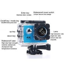 2.0 inch LCD 170 Degree 4k ultra HD action camera support WiFi Sport Camera with Remote Control & Waterproof Case